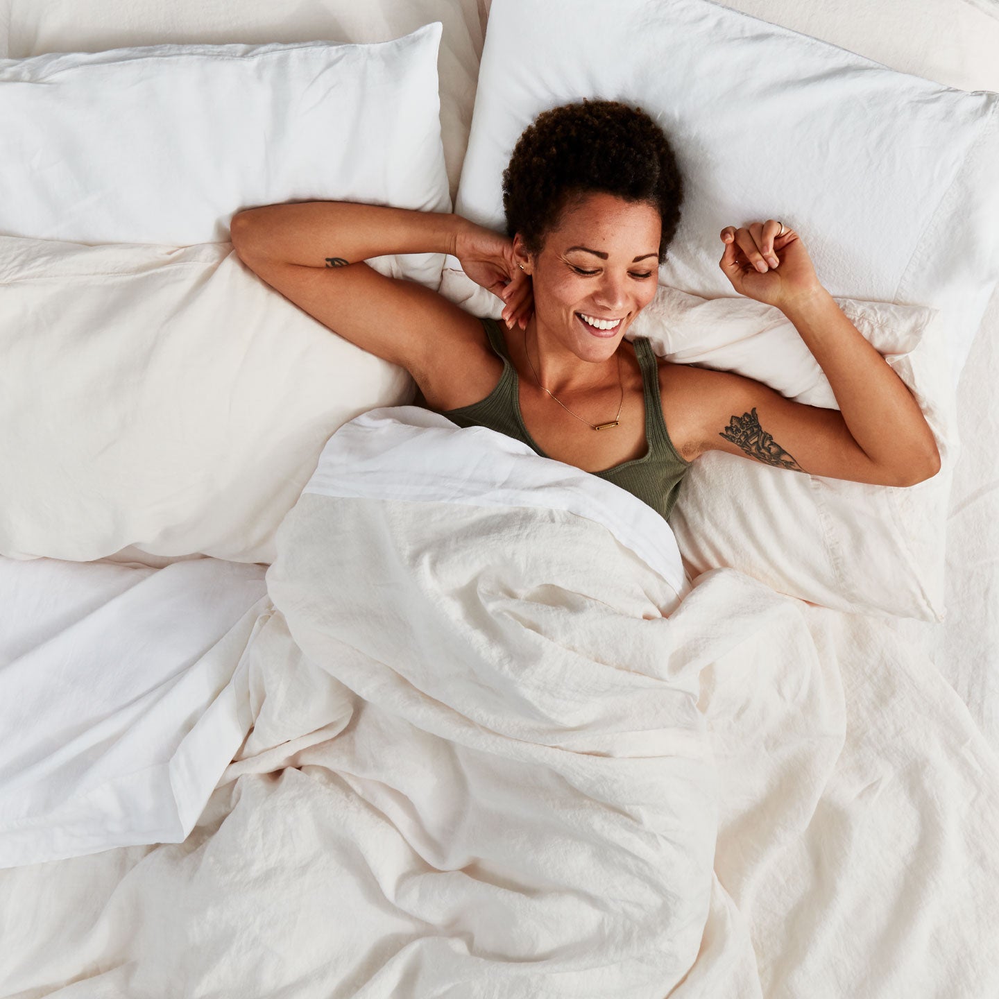 Simple Linen Fitted Sheet - Ivory