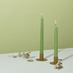 Essential Metal Candle Holders, Set of 2 - Olive