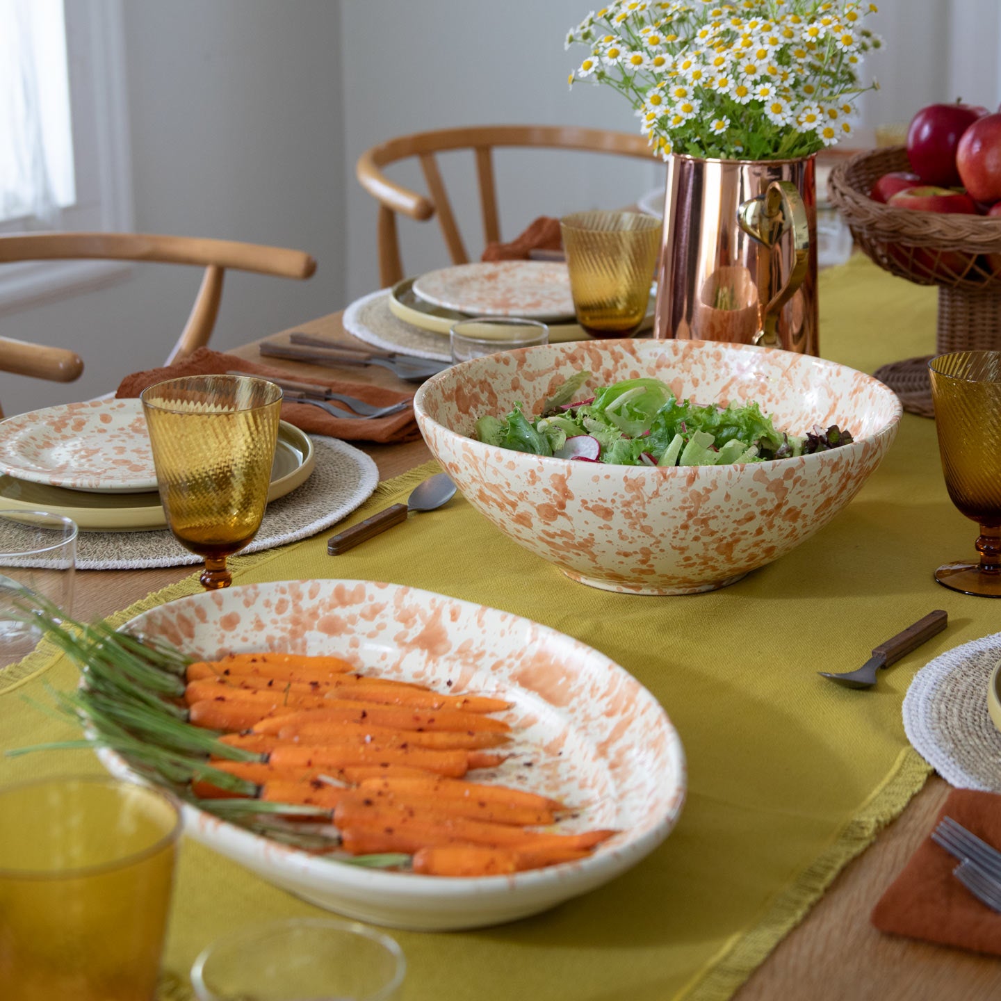 Splatter Serving Platter - Sage/Green