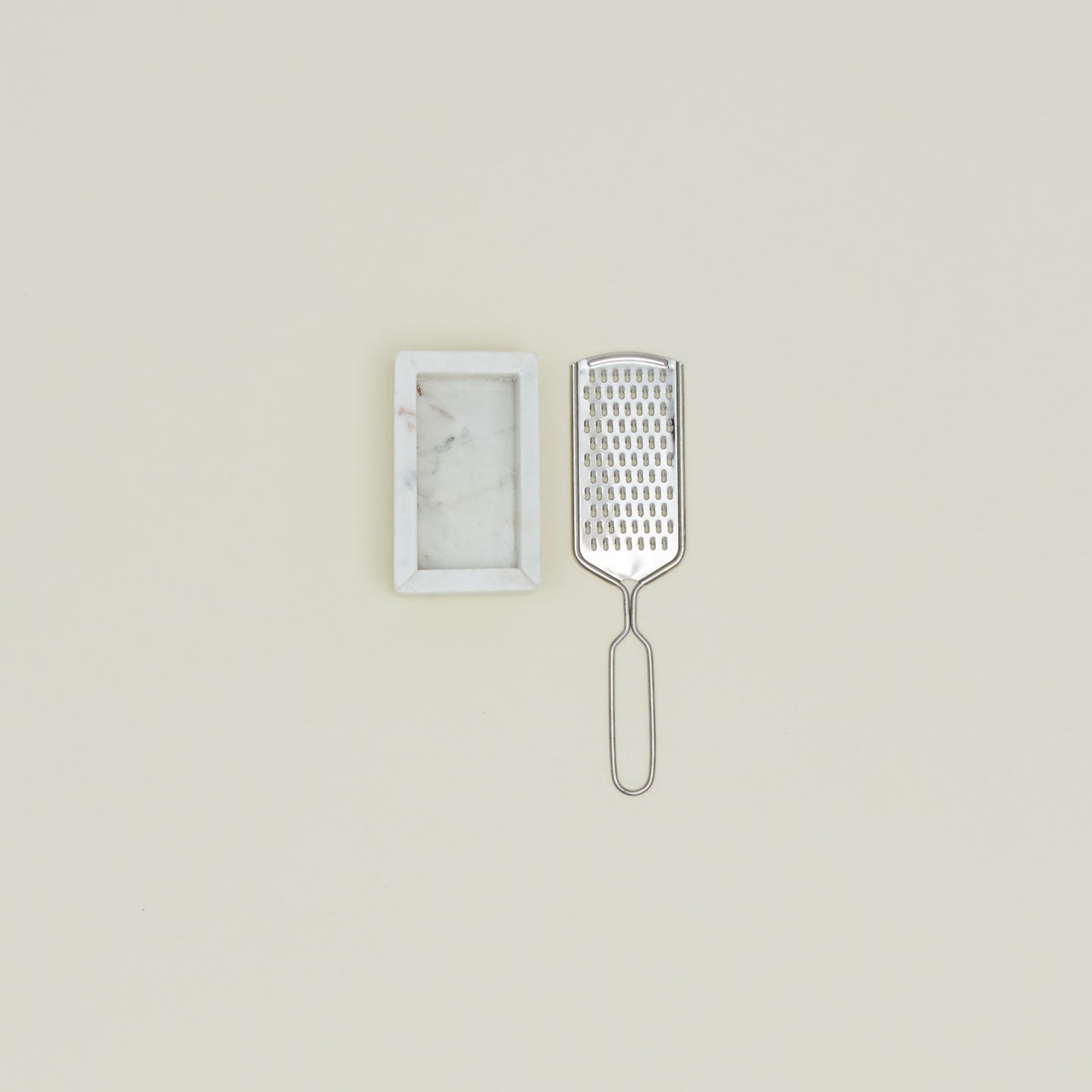 Stainless Steel Grater + Marble Box