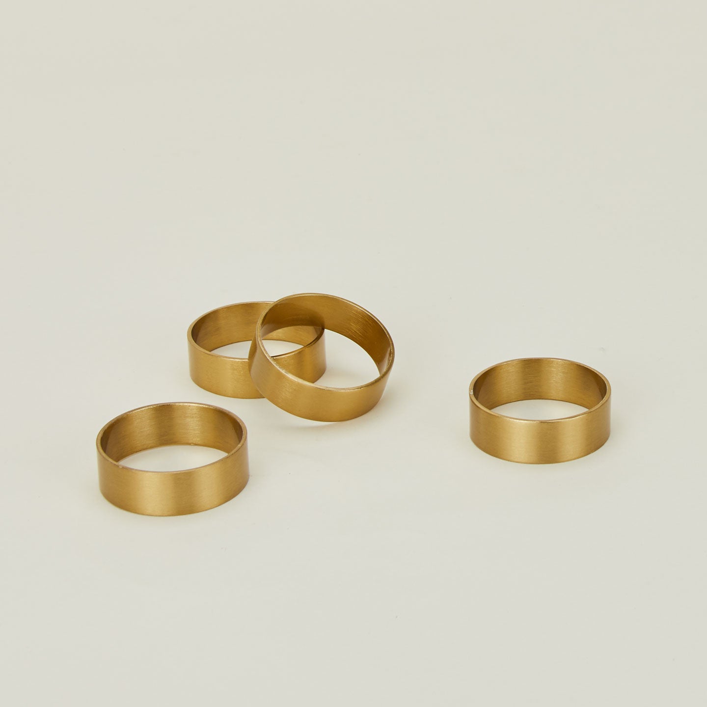 Brass napkin rings. 