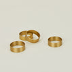 Brass napkin rings. 
