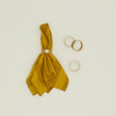 Brass napkin rings in a set of 4. 