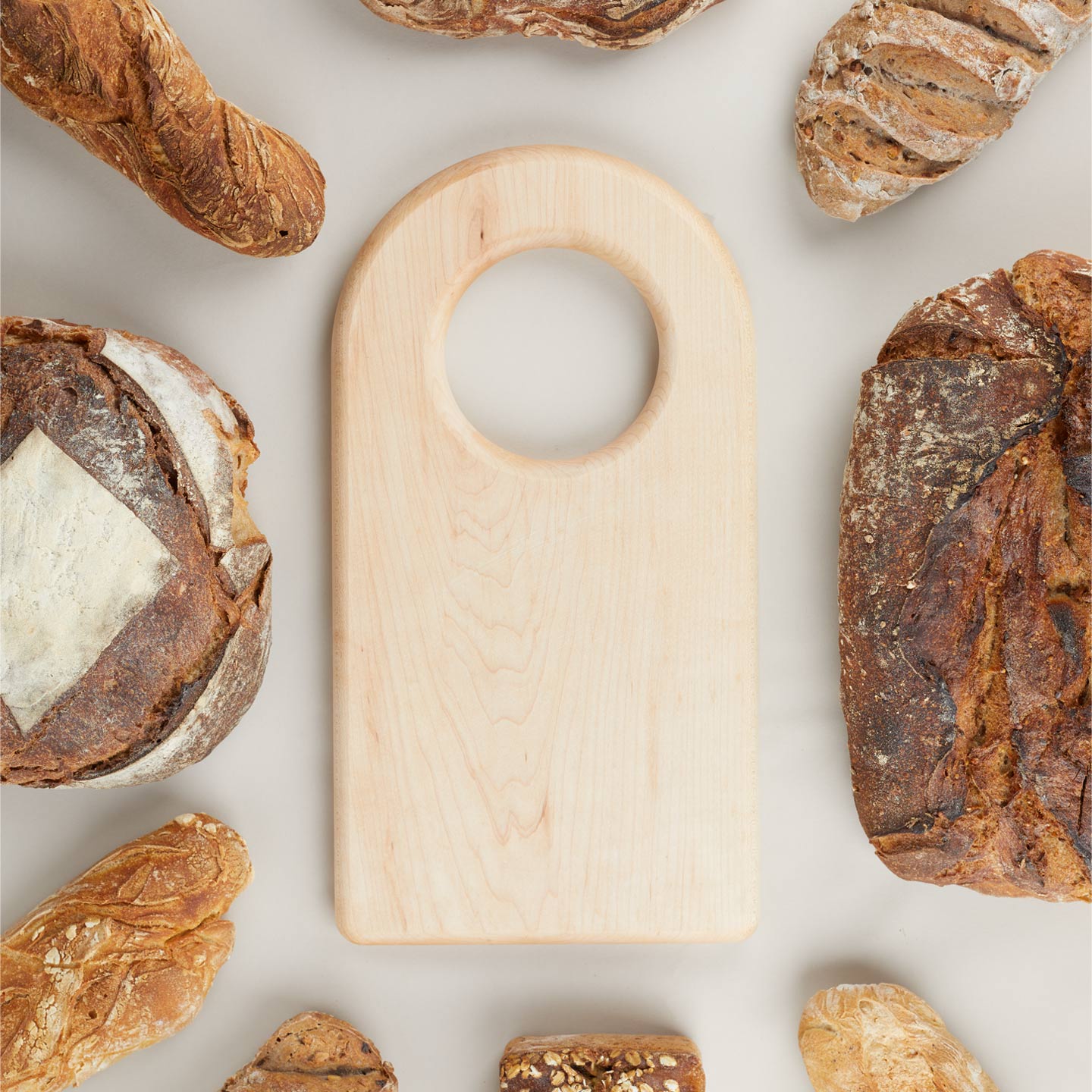 Simple wood arch cutting board
