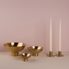 Essential Footed Bowl Decor Bundle - Brass