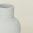 Close up of Essential Ceramic Vase in Bone.