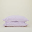 Simple Linen Pillowcases, Set of 2 - Lilac