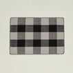 Simple Plaid Rug - Light Grey/Black