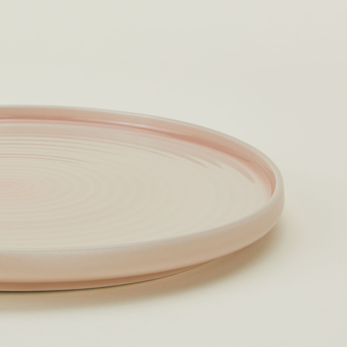 Close up of Essential Salad Plate in Blush.