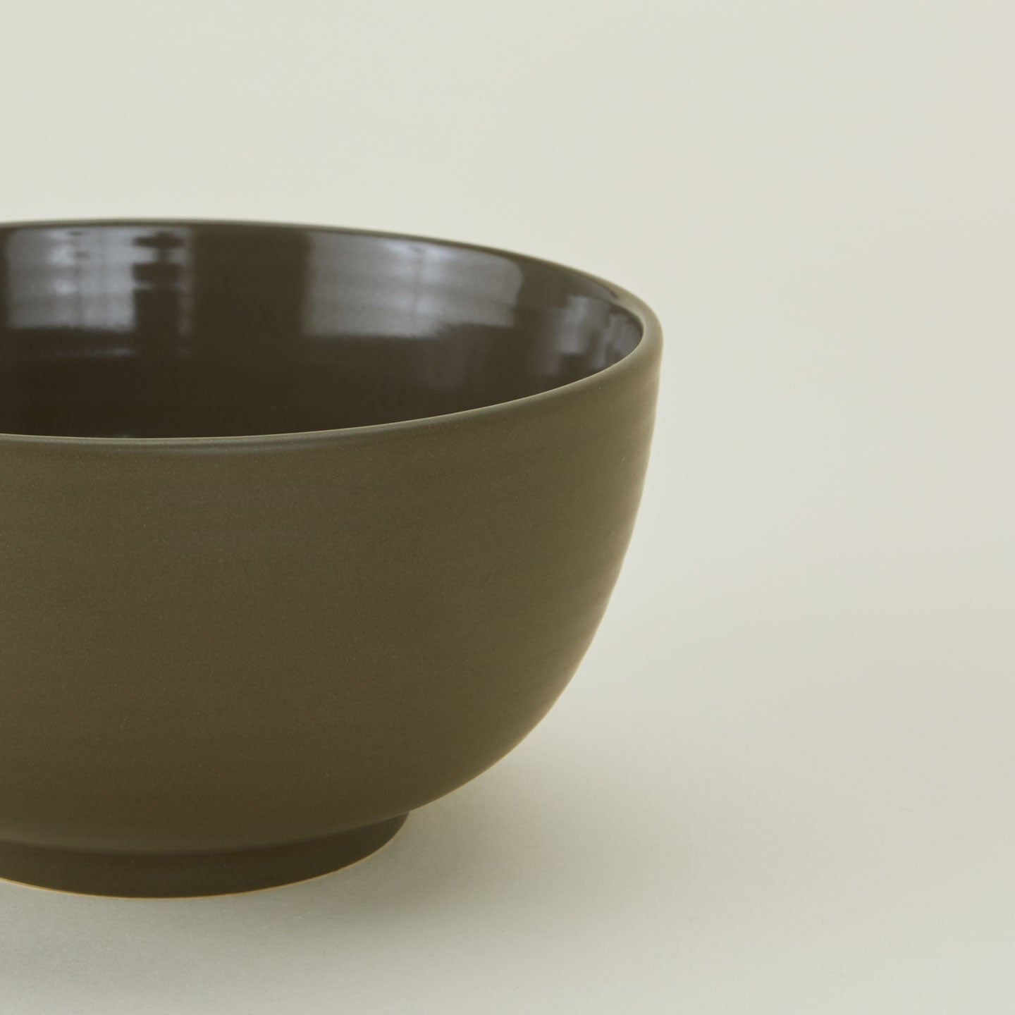 Close up of Essential Large Bowl in Olive.