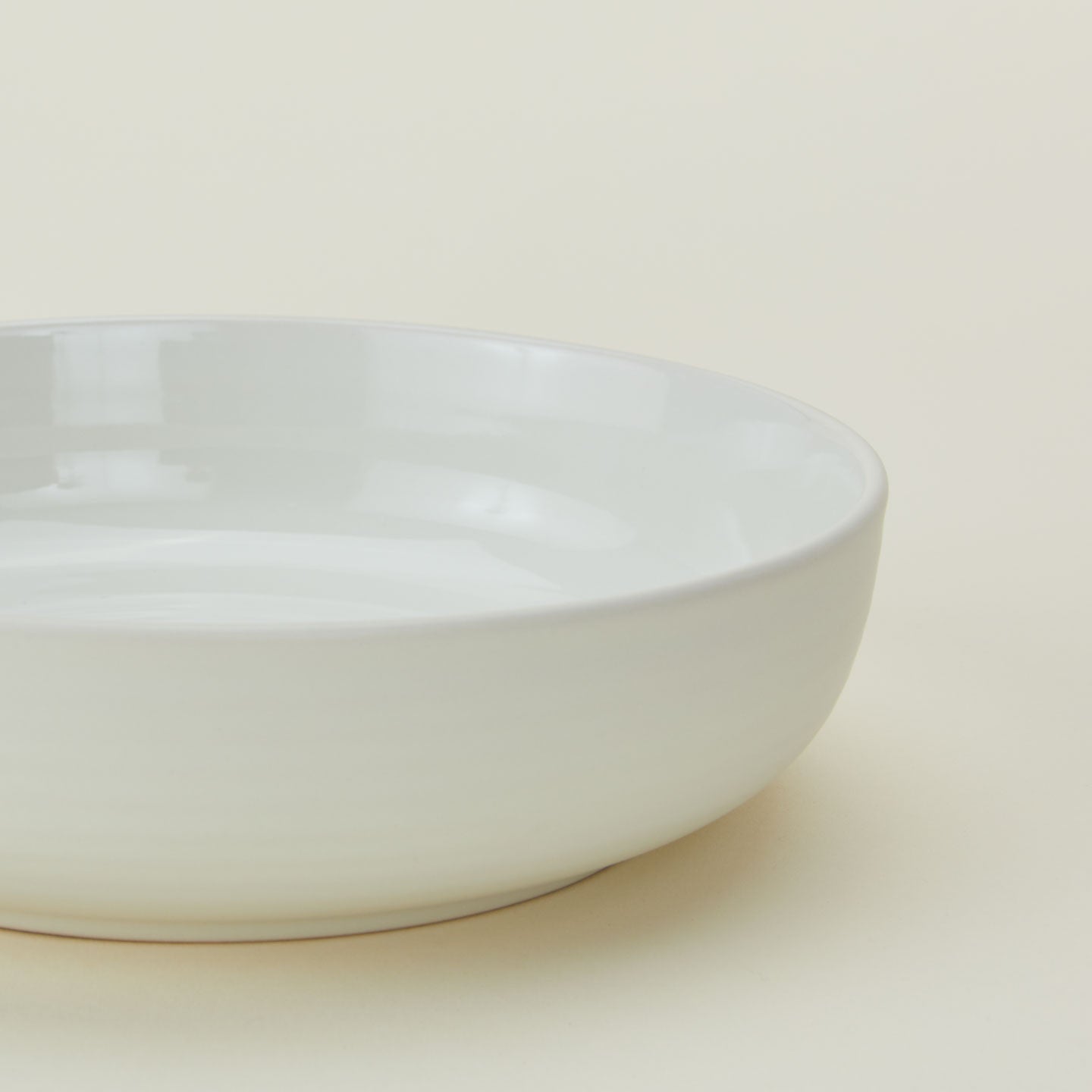 Close up of Essential Low Bowl in Bone.
