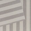 Close up of Essential Striped Placemat in Light Grey and Dark Grey.