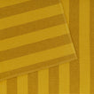 Close up of Essential Striped Placemat in Mustard and Bronze.