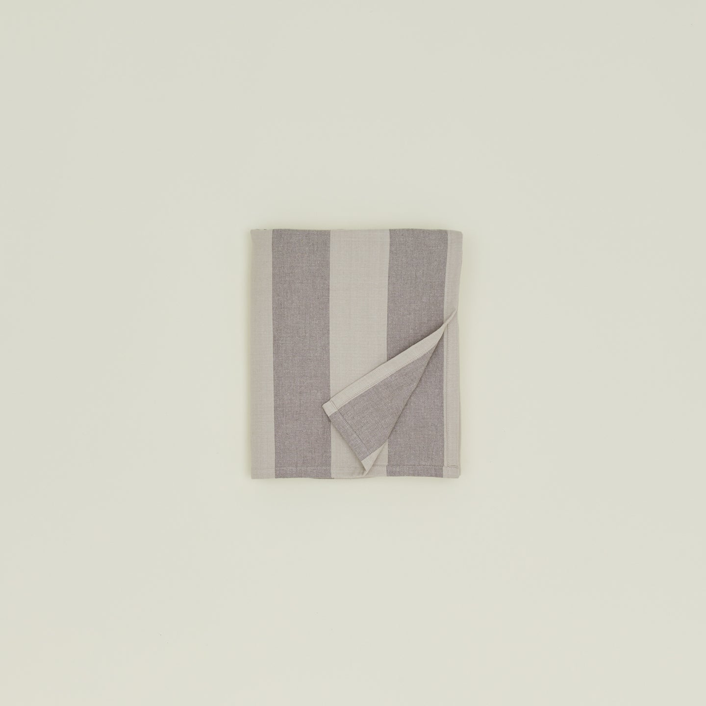 Essential Striped Tablecloth - Light Grey/Dark Grey