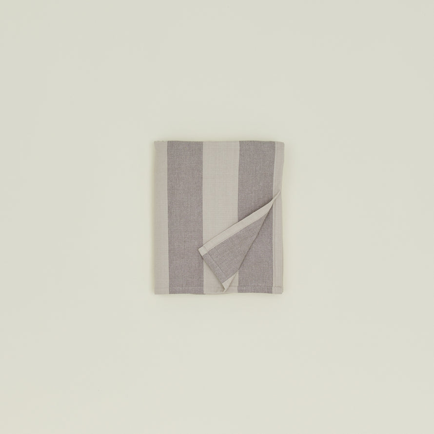 Essential Striped Tablecloth - Light Grey/Dark Grey