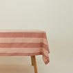 Essential Striped Tablecloth - Blush/Terracotta
