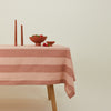 Essential Striped Tablecloth - Blush/Terracotta