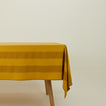 Essential Striped Tablecloth - Mustard/Bronze