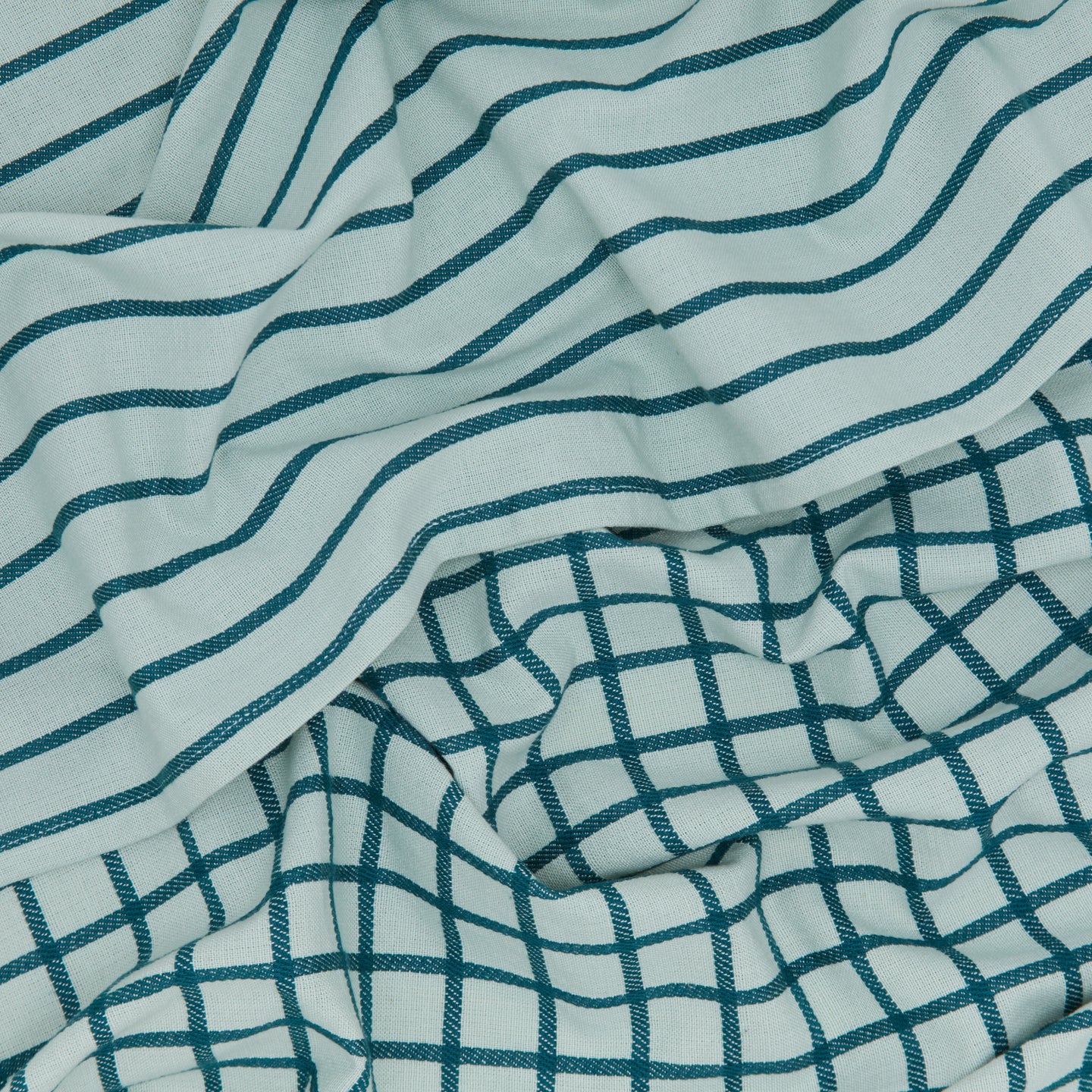 Essential Yarn Dyed Dish Towel, Set of 2 - Sky + Peacock