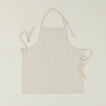 Essential Striped Apron - Ivory/Flax