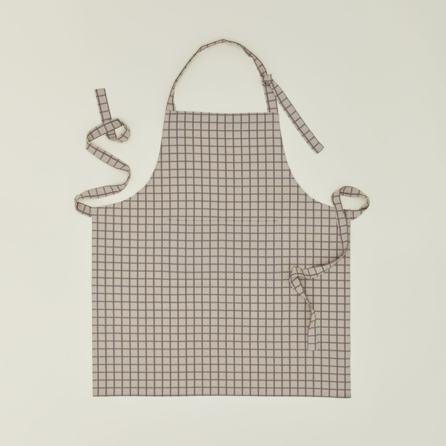 Essential Check Apron Light Grey/Dark Grey