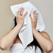 Simple Waffle Towel - White
