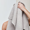 Simple Waffle Towel - Light Grey