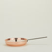 Copper frying pan with lid