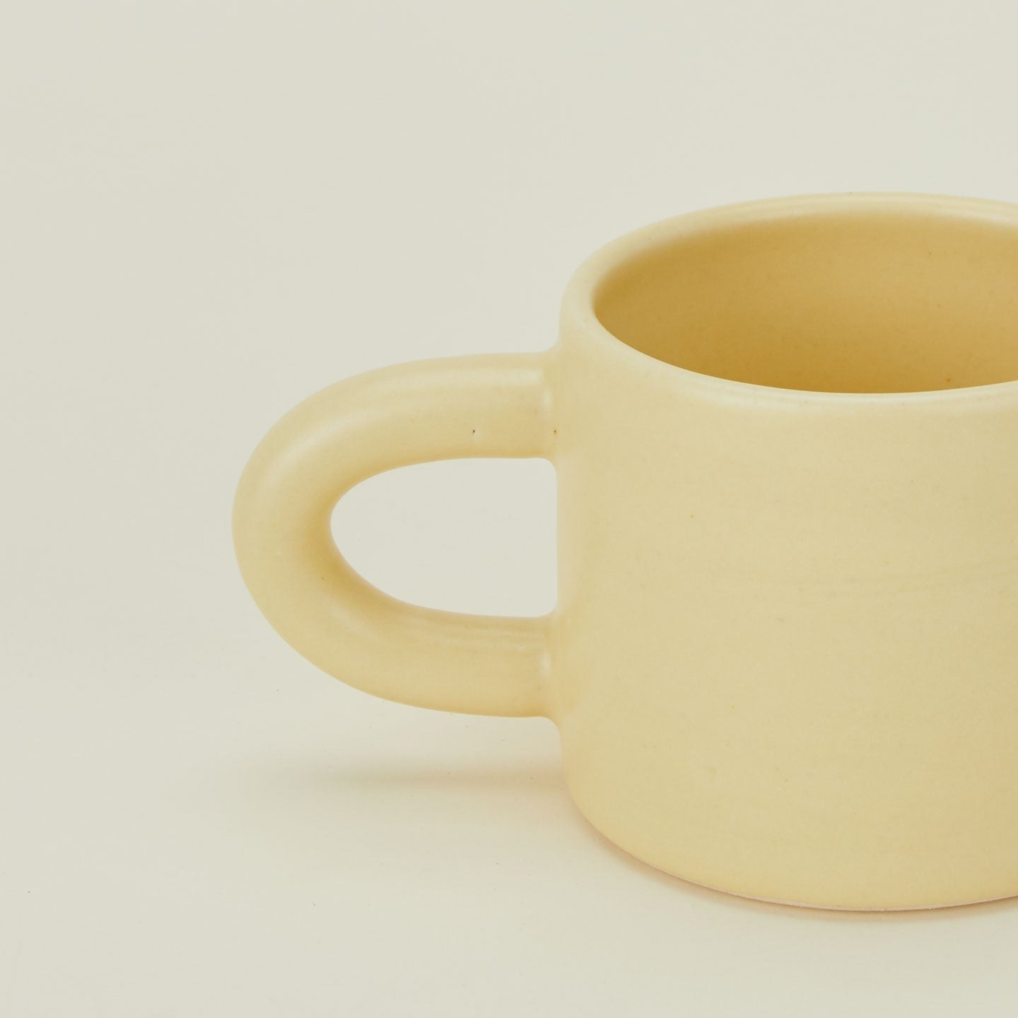 Close up of Everyday Mug in Butter.