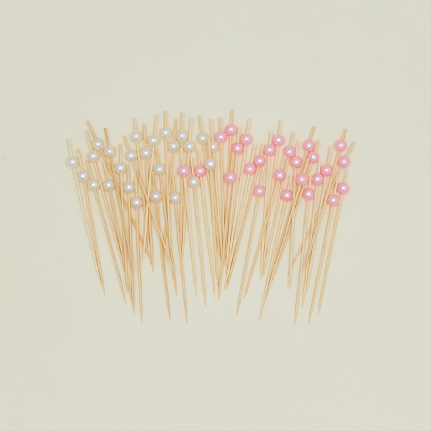 Faux Pearl Cocktail Pick in pink and pearl