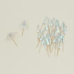 Iridescent cocktail umbrellas