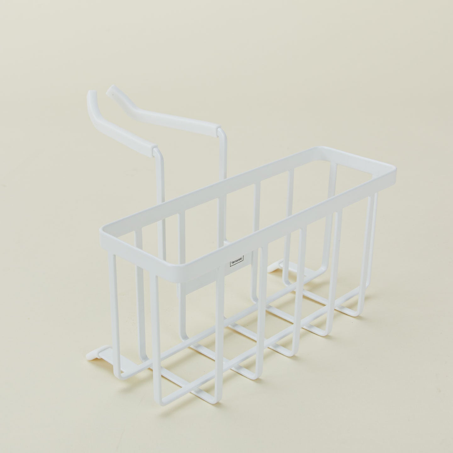 A modern hanging sponge caddy. 