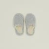 Fuzzy Wool Slippers - Light Grey