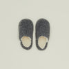 Fuzzy Wool Slippers - Dark Grey