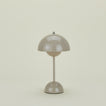Flowerpot portable lantern in light grey