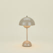 Flowerpot portable lantern in light grey