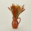 Dried Floral Bouquet - Golden Hour in a terracotta vase