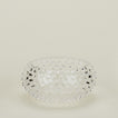 Glass hobnail clear serving bowl.