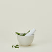 Atelier Trema mortar and pestle with parsley