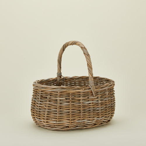 Basketly rattan market basket
