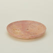 detailed view of red travertine tray