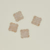 Scalloped Edge Travertine Coasters, Set of 4