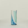 Hand Blown Highball - Peacock/Sky