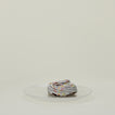 Glass Dinner Plate in Clear, with donut.