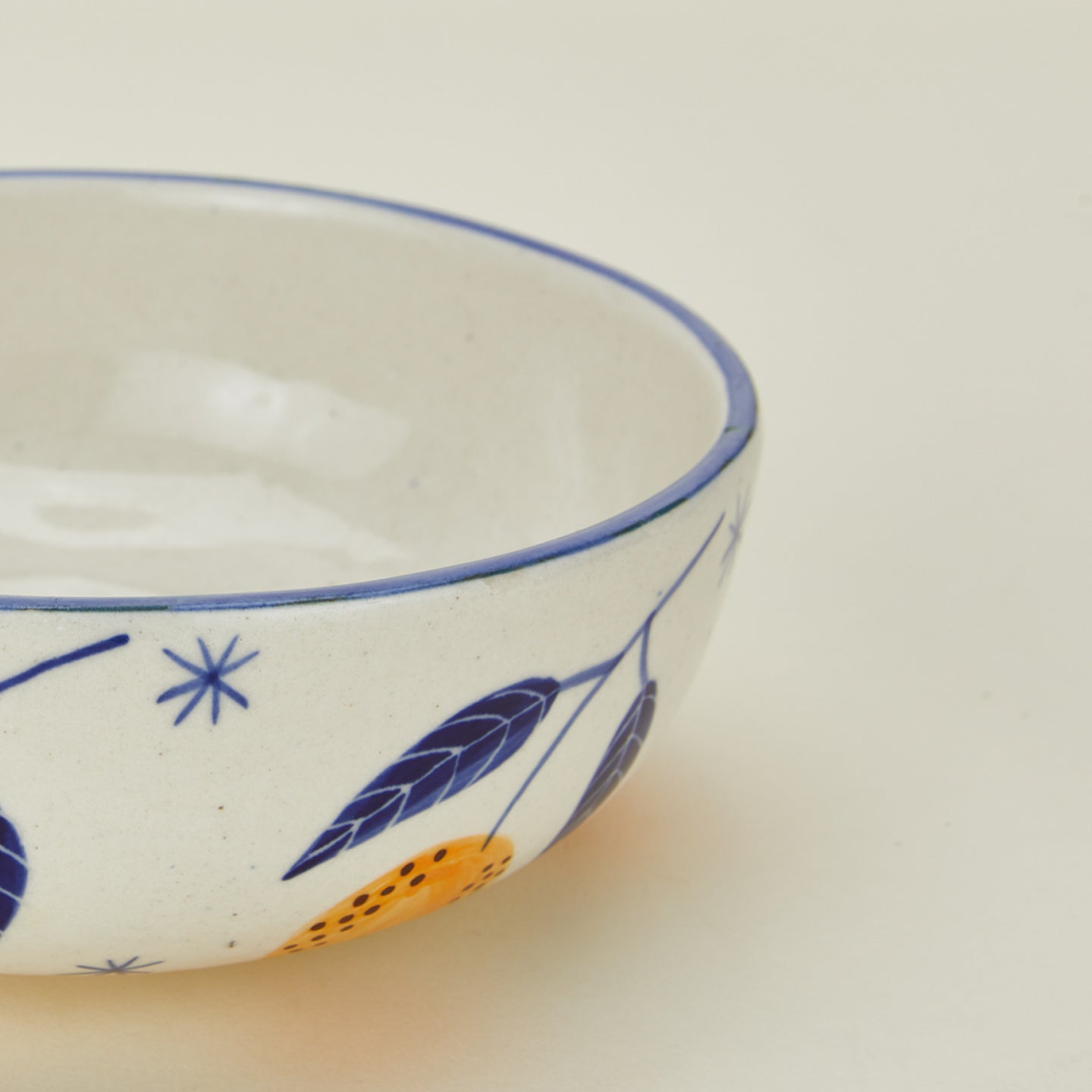 Close up view of Casa Amarosa lemon bowl