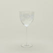 Crystalline water glass filled