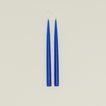Danica taper candle pair in cobalt