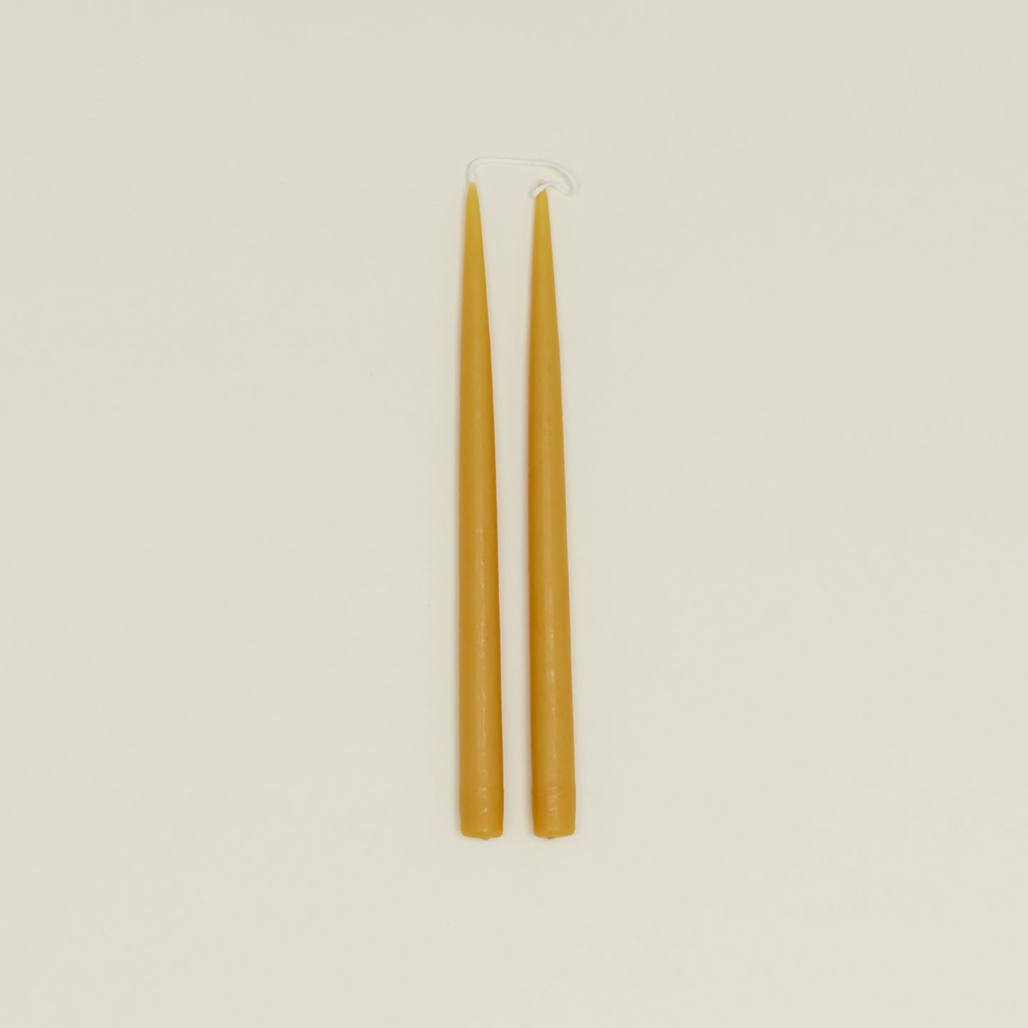 Danica taper candle pair in honey