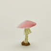 Handmade velvet mushroom pink