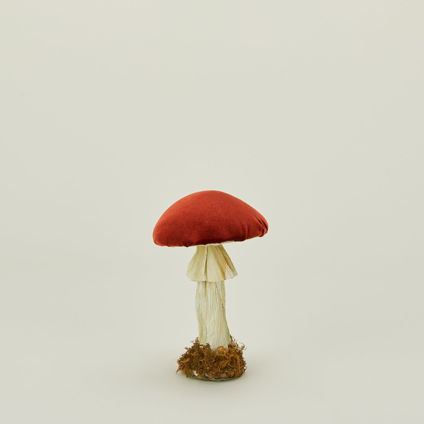 Handmade velvet mushroom red